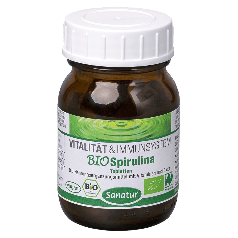 Bio Spirulina Tabletten Bio Spirulina Tabletten von Sanatur