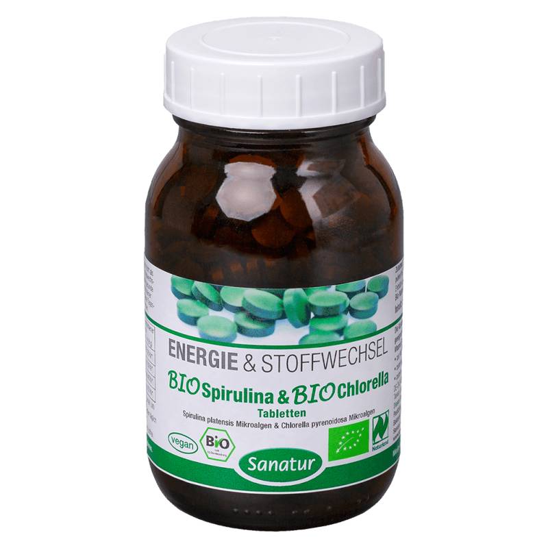 Bio Spirulina & Chlorella Tabletten von Sanatur