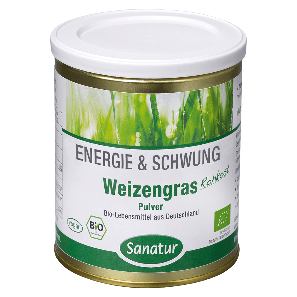 Bio Weizengras Pulver Bio Weizengras Pulver von Sanatur