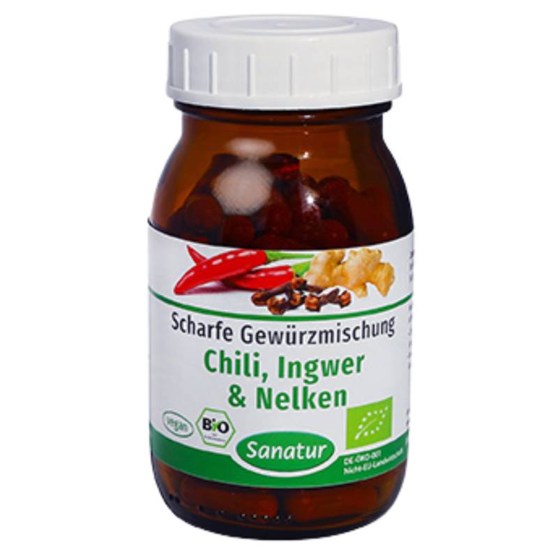 Chili, Ingwer & Nelken, 90 Kapseln von Sanatur