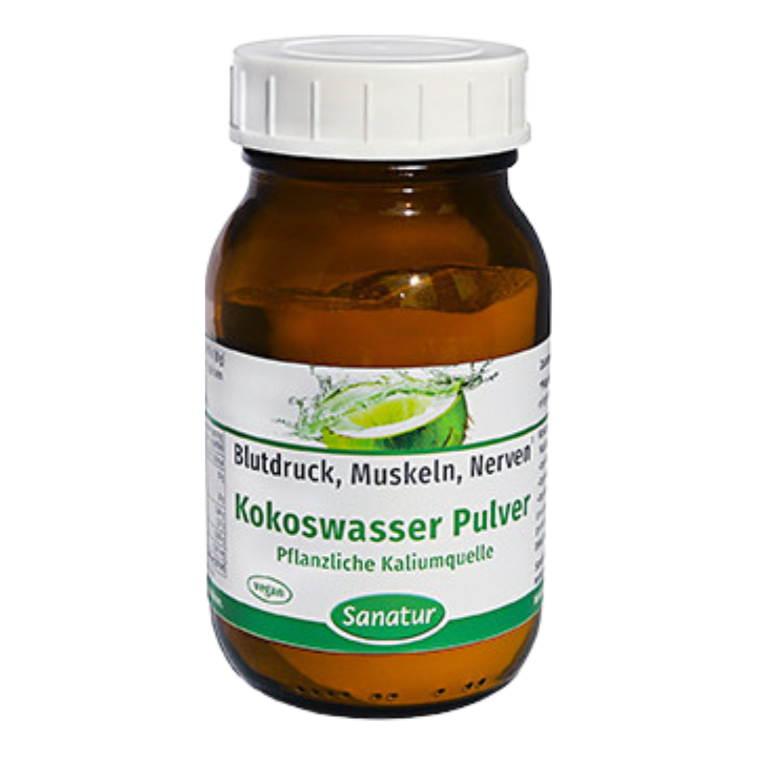 Kokoswasser Pulver, 180g Kokoswasser Pulver, 180g von Sanatur