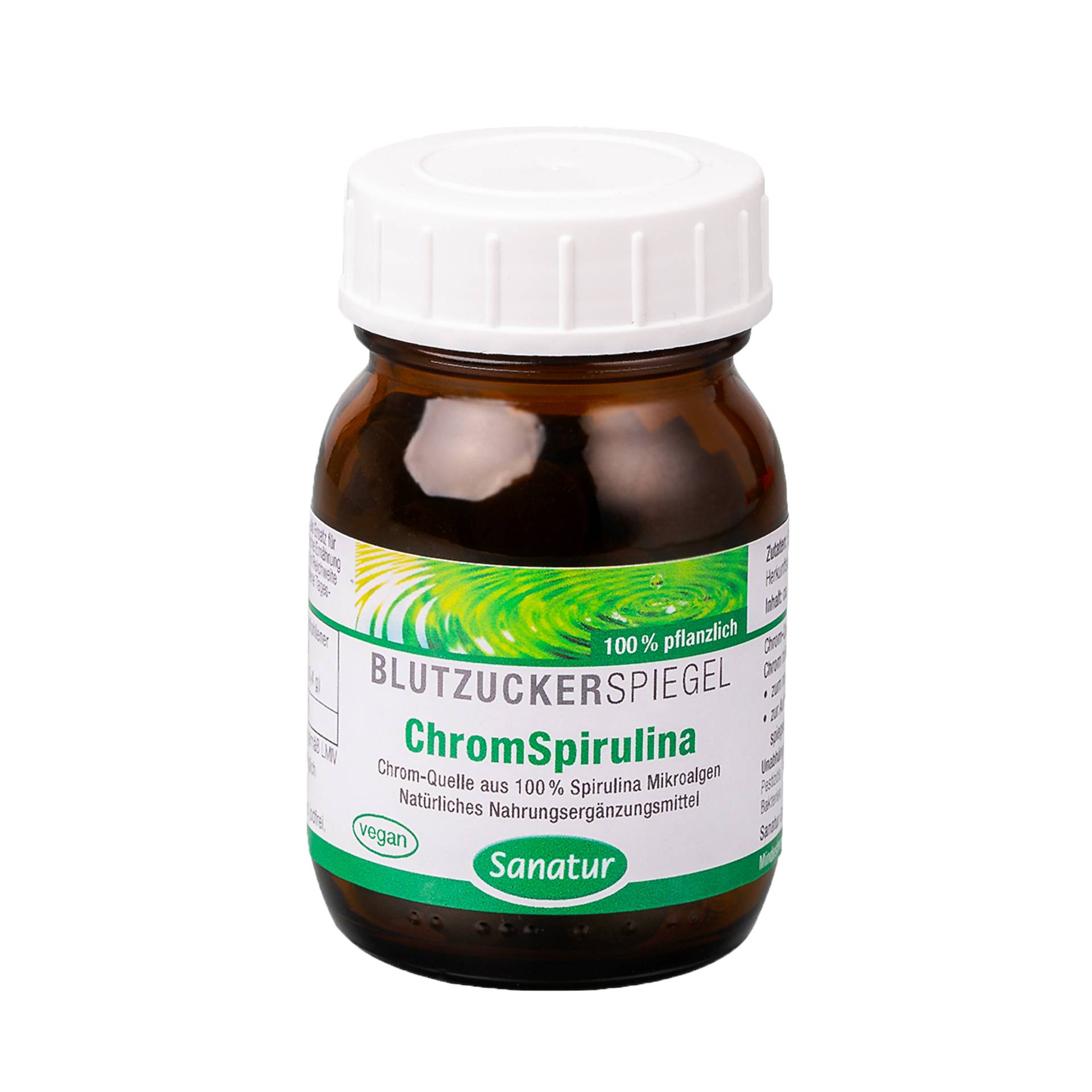 ChromSpirulina 250 Tabletten -Zur Unterstützung eines gesunden Blutzuckerspiegels - Vegan - Sanatur von Sanatur