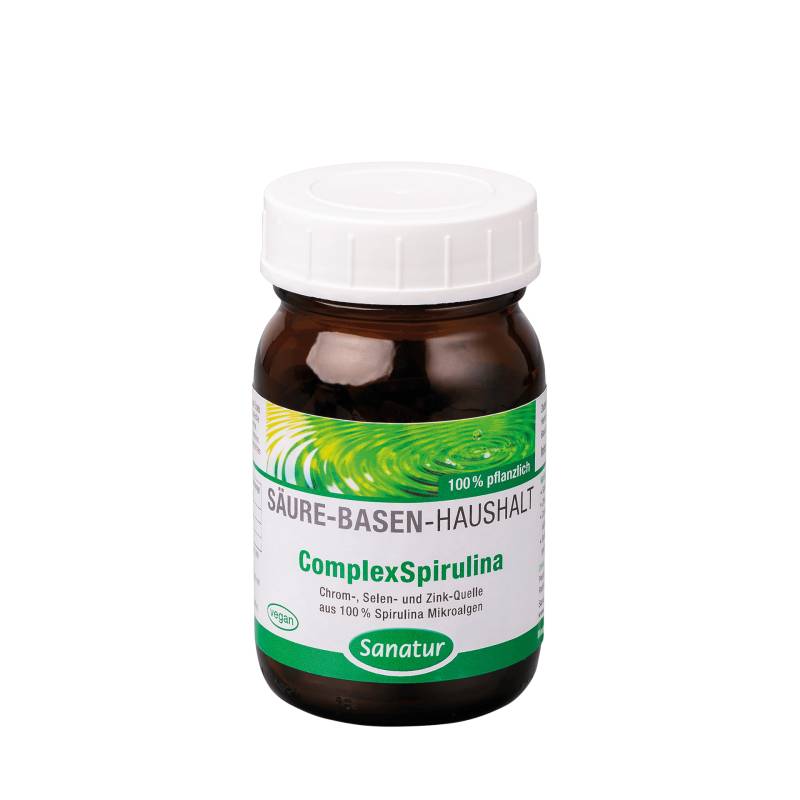 ComplexSpirulina 250 Tabletten - Zur Aufrechterhaltung des normalen Blutzuckerspiegels - Vegan - Sanatur von Sanatur