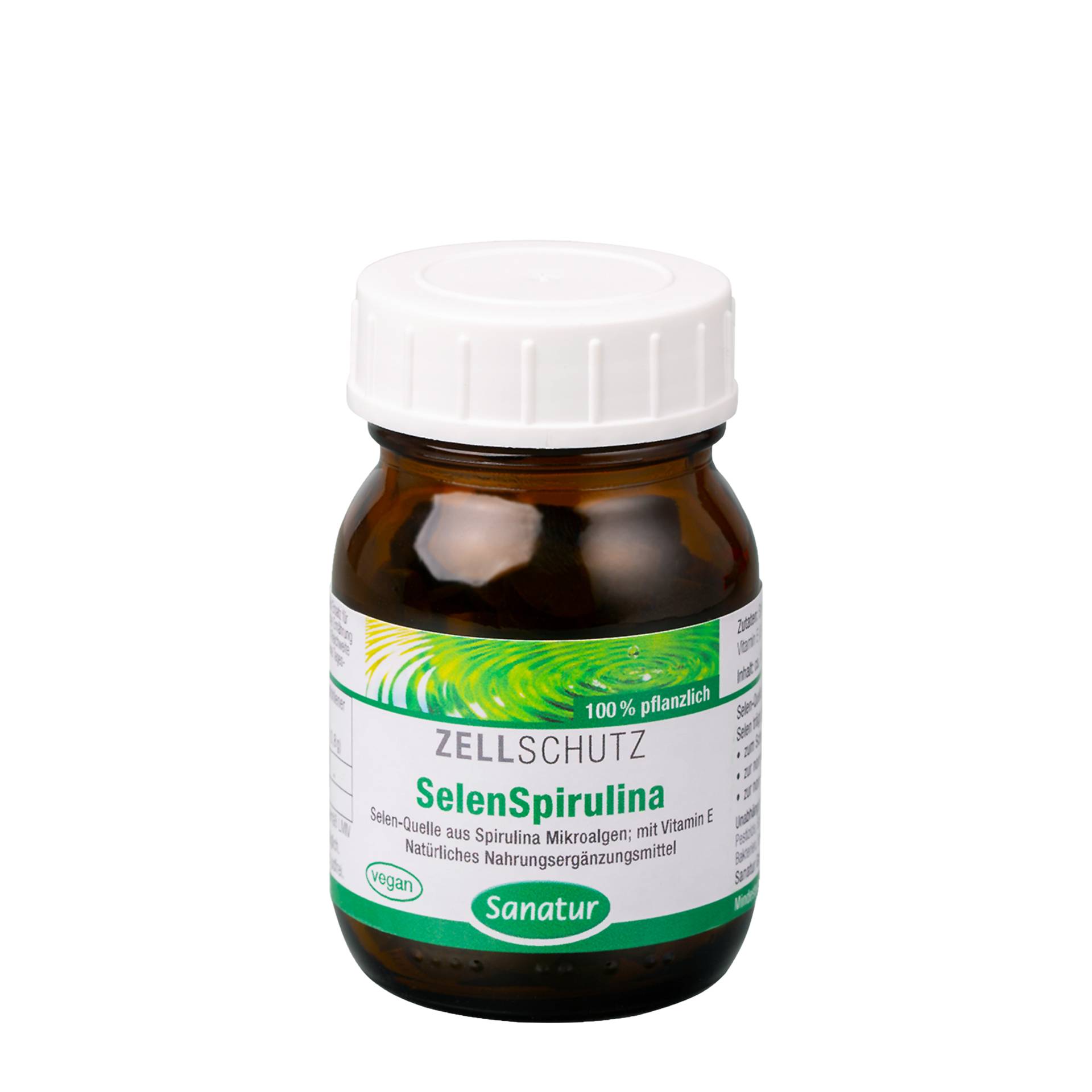 SelenSpirulina 100 Tabletten - Für Schilddrüse und Immunsystem - vegan - Sanatur von Sanatur