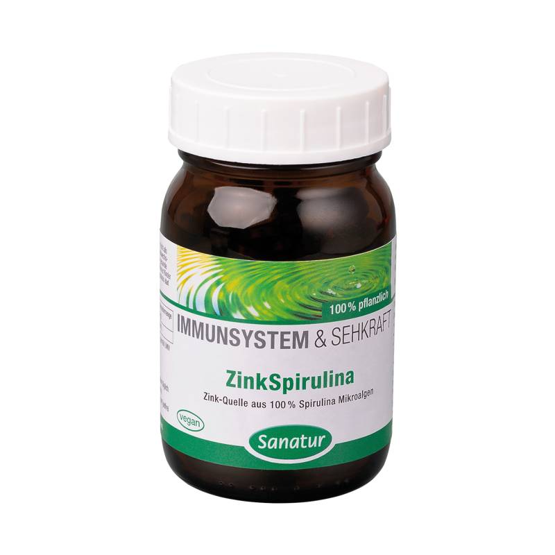 ZinkSpirulina 100 Tabletten - Für Sehkraft und Immunsystem - Vegan - Sanatur von Sanatur