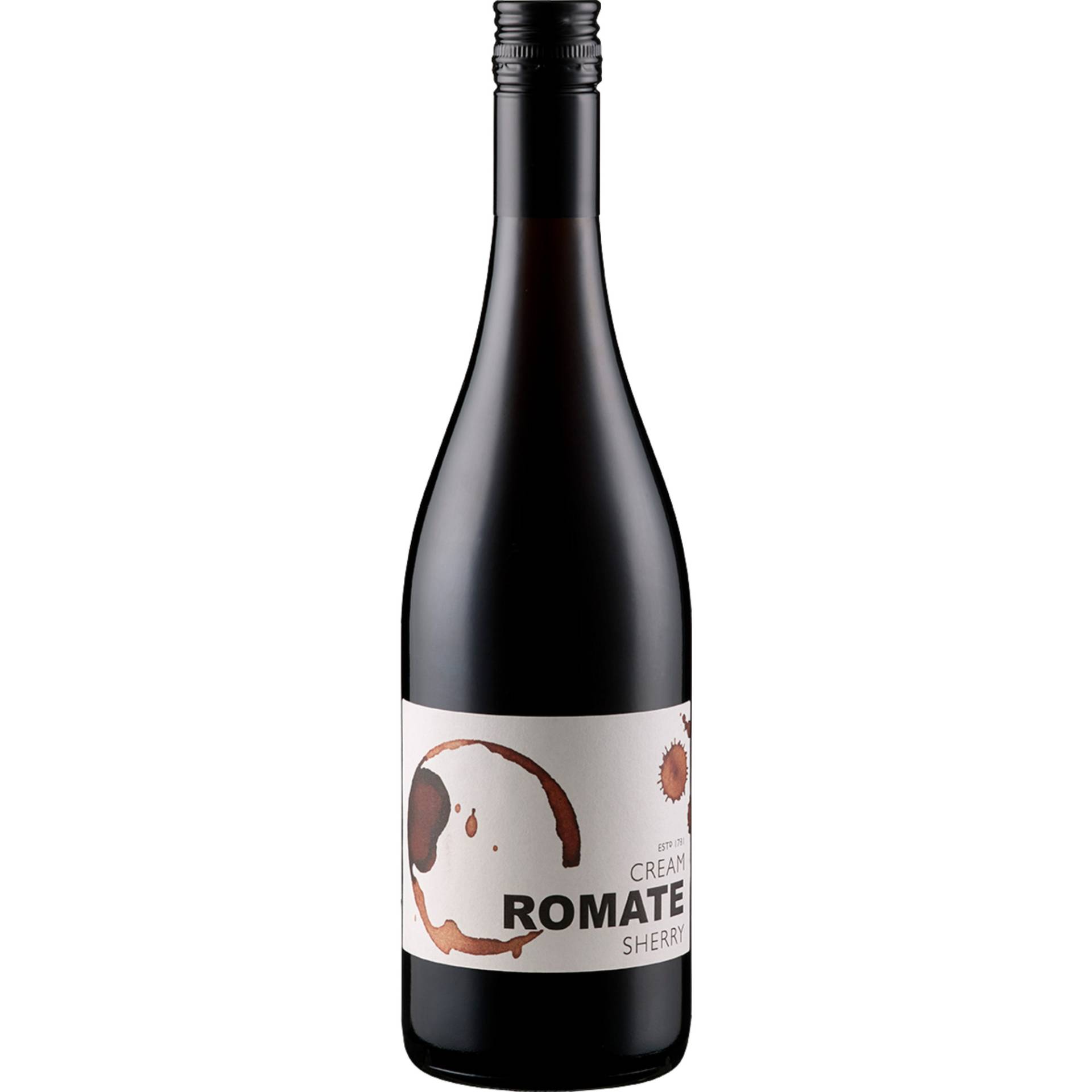 Romate Cream, Jerez/Sherry, 17% Vol, 0,75 L, Sherry/Jerez, Spirituosen von Sánchez Romate S.A. ,   ES 11404 Jerez de La Frontera