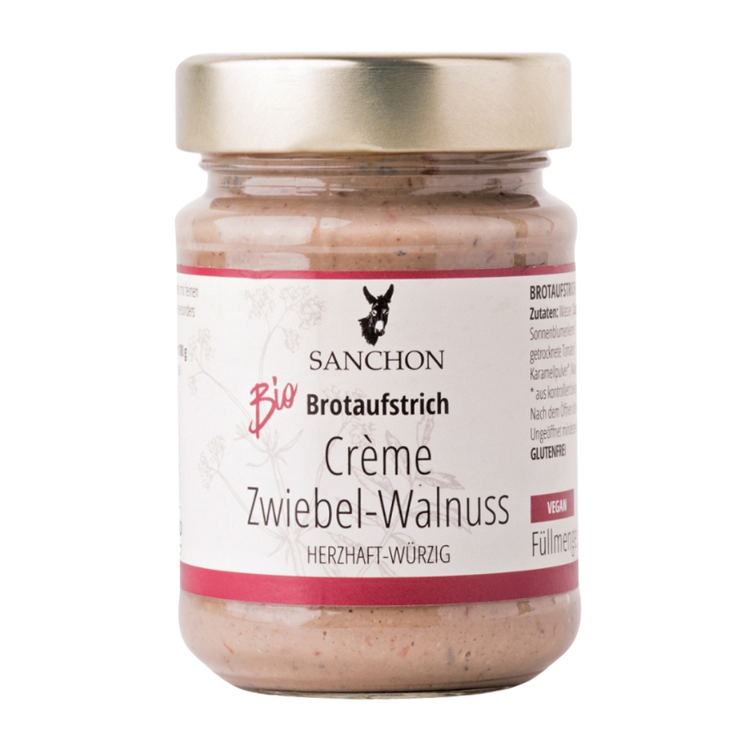 Bio Brotaufstrich Crème Zwiebel-Walnuss von Sanchon