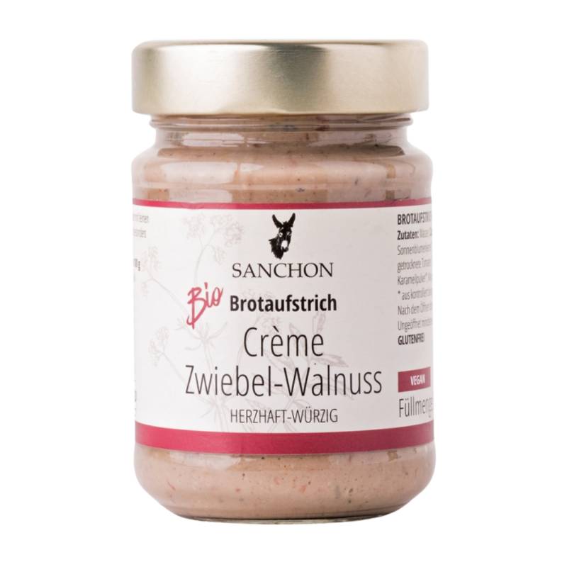 Bio Brotaufstrich Crème Zwiebel-Walnuss von Sanchon