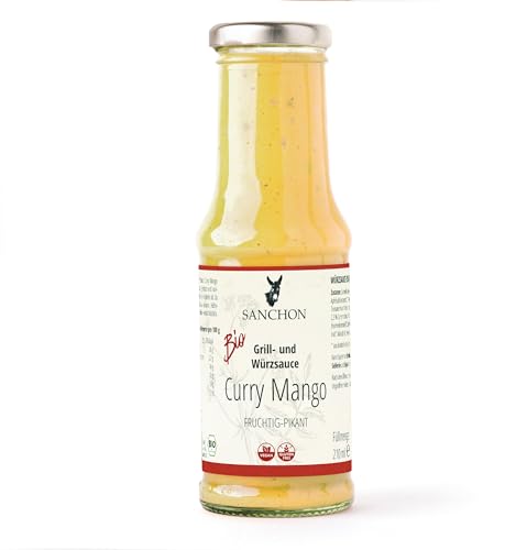 Bio Grill-und Würzsauce Curry Mango, Sanchon (2 x 210 ml) von Sanchon