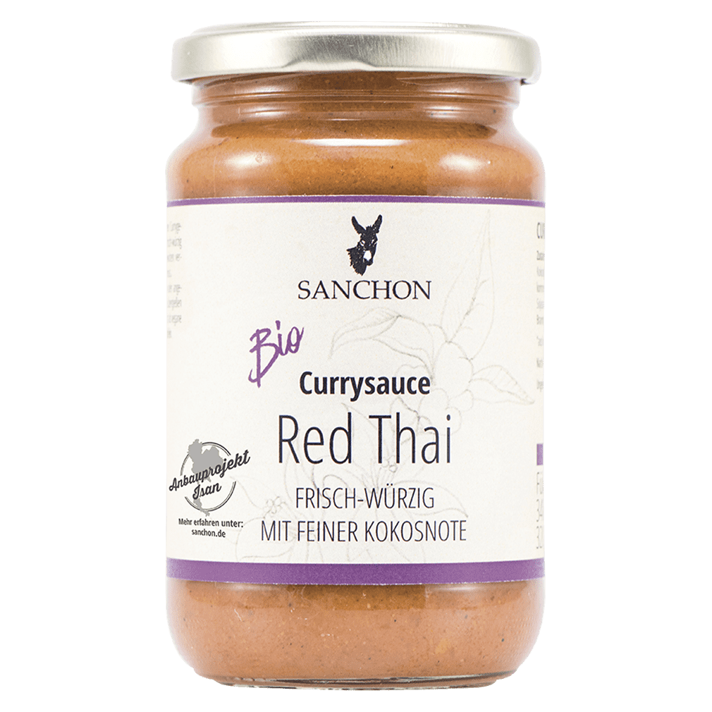 Bio Currysauce Red Thai von Sanchon