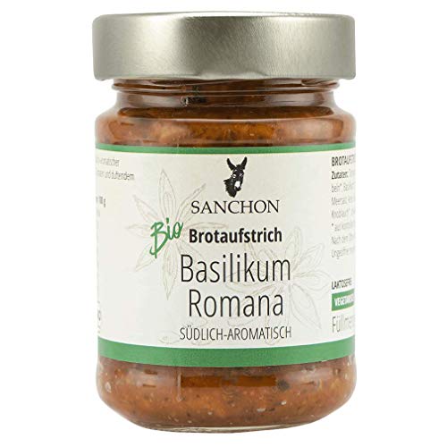 Bio Brotaufstrich Basilikum Romana, Sanchon (1 x 190 gr) von Sanchon