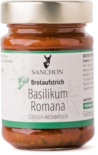 Brotaufstrich Basilikum Romana, Sanchon 2 x 190 gr von Sanchon