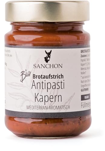 Bio Brotaufstrich Antipasti Kapern, Sanchon (1 x 190 gr) von Sanchon