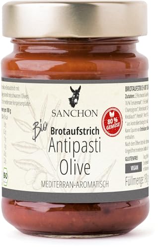 Bio Brotaufstrich Antipasti Olive, Sanchon (6 x 190 gr) von Sanchon