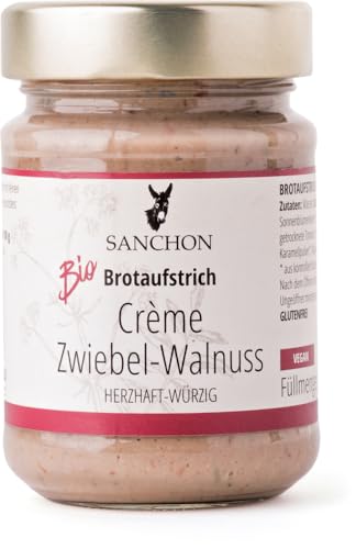 Bio Brotaufstrich Crème Zwiebel-Walnuss, Sanchon (1 x 190 gr) von Sanchon