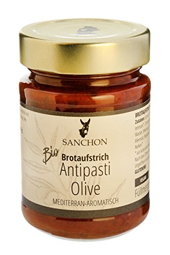 Sanchon Brotaufstrich "Antipasti-Olive" (190 g) - Bio von Sanchon