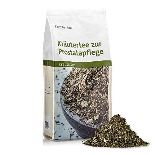 Sanct Bernhard Kräutertee zur Prostatapflege | Brennnesselblätter, kleinblütiges Weidenröschen, Holunderblüten, Birkenblättern & weiße Taubnesselblüten | 500 g von Kräuterhaus Sanct Bernhard