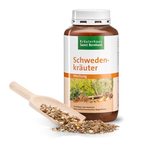 Sanct Bernhard Schwedenkräuter Kräutermischung mit 14 Kräutern zum Ansetzen, Inhalt 160 g von Kräuterhaus Sanct Bernhard