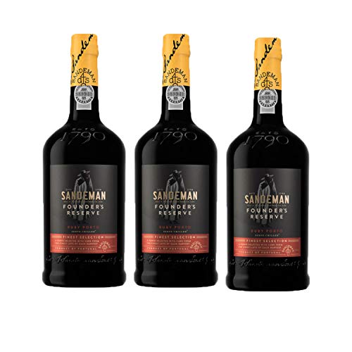 Portwein Sandeman Founder Reserve 500ml - Dessertwein - 3 Flaschen von Sandeman