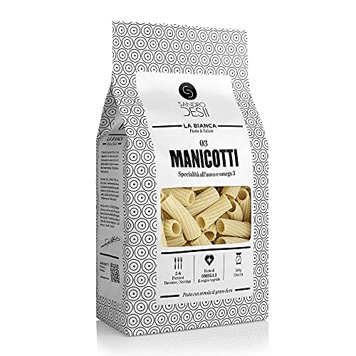 Sandro Desii Manicotti (Riggatoni) mit Omega 3 Pflanzenquelle 500g von Sandro Desii