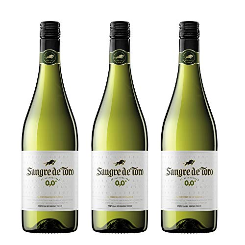 Sangre de Toro - alkoholfreier Wein aus Spanien - Paket je 3 x 0,75l (Blanco) von Sangre de Toro