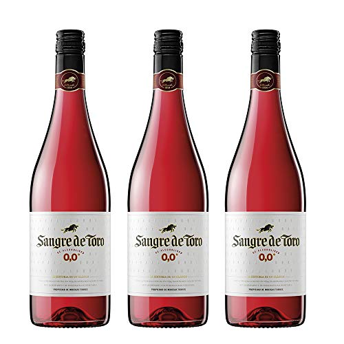 Sangre de Toro - alkoholfreier Wein aus Spanien - Paket je 3 x 0,75l (Rosé) von Sangre de Toro