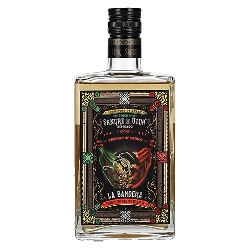 Sangre de Vida Loteria LA BANDERA Reposado Tequila 100% de Agave 40% Vol. 0,35l Sangre de Vida Loteria LA BANDERA Reposado Tequila 100% de Agave 40% Vol. 0,35l von Sangre de Vida
