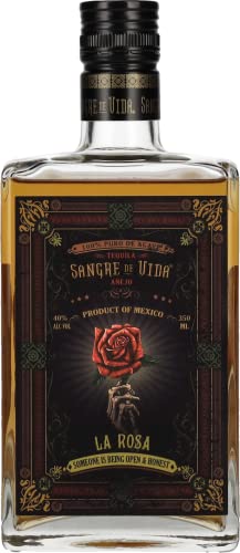 Sangre de Vida Loteria LA ROSA Añejo Tequila 100% de Agave 40% Vol. 0,35l von Sangre de Vida