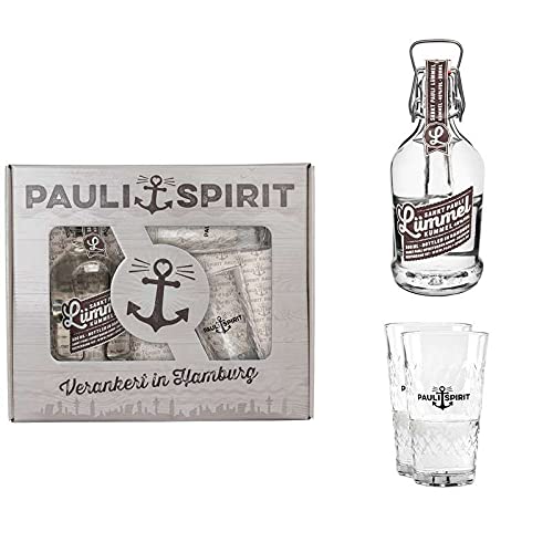 Geschenkset LÜMMEL Kümmel (mit 2 Longdrink Gläsern) von Sankt Pauli Spirituosen