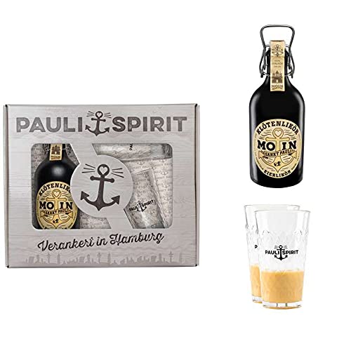 MOIN Klötenlikör Geschenkset (mit 2 Longdrink Gläsern) von Sankt Pauli Spirituosen