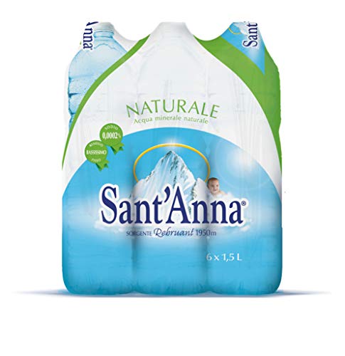 Acqua Sant'Anna Natural – Quelle Rebruant Packung mit 6 Flaschen x 1,5 l bis 0,44 Cent Euro von Sant'Anna