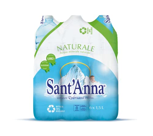Sant'Anna Wasser- Natürliches Mineralwasser Blisterpackung mit 6 Kunststoffflaschen je 1,5 Liter Sant'Anna Wasser- Natürliches Mineralwasser Blisterpackung mit 6 Kunststoffflaschen je 1,5 Liter von Sant'Anna