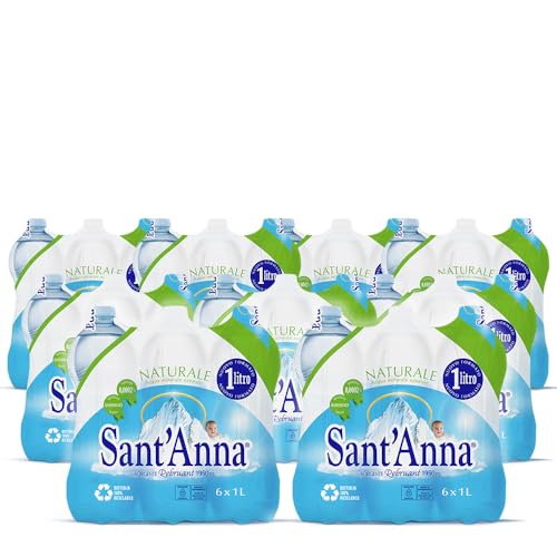 Sant'Anna Water Pack 1,0 l Natur | 54 Flaschen | Natürliches Mineralwasser Oligomineral minimal mineralisiert | Flaschen aus 100% recycelbarem Kunststoff Sant'Anna Water Pack 1,0 l Natur | 54 Flaschen | Natürliches Mineralwasser Oligomineral minimal mineralisiert | Flaschen aus 100% recycelbarem Kunststoff von Sant'Anna
