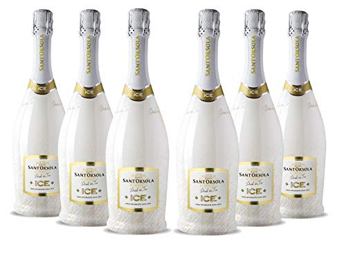 Sant'Orsola ICE Demi-Sec Schaumwein 6 Flaschen Champagner (6 x 0.75 l) von Sant'Orsola