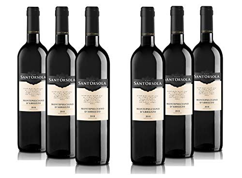 Sant'Orsola Montepulciano DOC Abruzzo -Rotwein - Italien Wein (6 x 0.75 l) von Sant'Orsola
