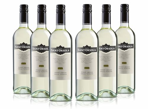 Sant'Orsola Pinot Grigio Delle Venezie D.O.C. Weißwein 6 Flaschen Pinot Grigio trocken (6 x 0.75 l) von Sant'Orsola