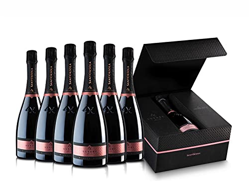 Sant'Orsola Prosecco D.O.C.Rosè Brut LX Schaumwein Italien Rosewein 6 Flaschen (6 x 0.75 l) von Sant'Orsola