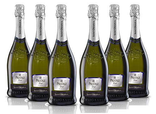 Sant'Orsola Spumante Cuvee Brut Prestige Schaumwein rockener 6 Flaschen (6 x 0.75 l) von Sant'Orsola