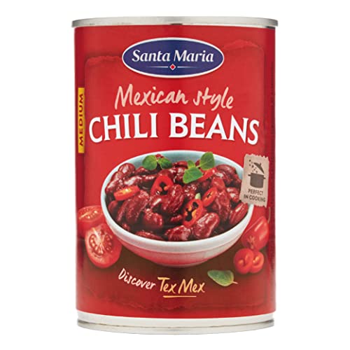 Chili Bohnen | Santa Maria | Tex Mex Mexikanische Chili Beans Medium | Gesamtgewicht 410 Gramm Chili Bohnen | Santa Maria | Tex Mex Mexikanische Chili Beans Medium | Gesamtgewicht 410 Gramm von Santa Maria