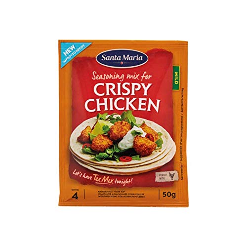 Knusprige Hühnermischung | Santa Maria | Gewürzmischung für Crispy Chicken Mild | Gesamtgewicht 50 Gramm von Santa Maria
