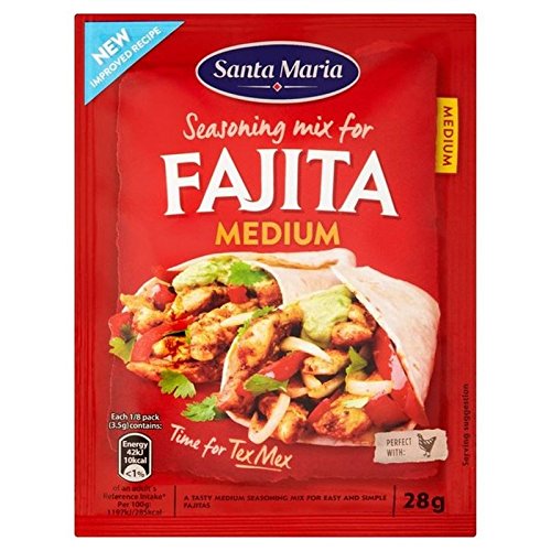 Santa Maria Medium Fajita Gewürz 28G (Packung mit 4) von Santa Maria