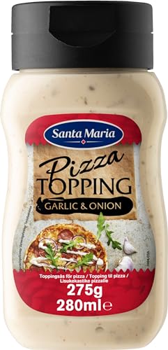 Santa Maria Pizza Topping | 6 x 280ml | Cremig mit Zwiebel & Knoblauch | Der perfekte Schliff für jede Pizza von Santa Maria