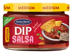 Santa Maria Salsa Dip 250 gr pro Topf, Tablett 12 Töpfe von Santa Maria