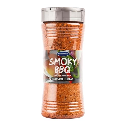 Santa Maria Smoky BBQ Würze, 300 g, mexikanisches Taco-Gewürz, ideal für schnelles Teilen von Mahlzeiten mit Huhn, Rind oder Gemüse, glutenfrei Santa Maria Smoky BBQ Würze, 300 g, mexikanisches Taco-Gewürz, ideal für schnelles Teilen von Mahlzeiten mit Huhn, Rind oder Gemüse, glutenfrei von Santa Maria