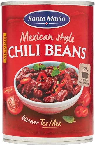 Santa Maria Soft Mexican Chili Beans | 12 x 410g | Chilibohnen ideal für Chili con Carne | Reich an Geschmack Santa Maria Soft Mexican Chili Beans | 12 x 410g | Chilibohnen ideal für Chili con Carne | Reich an Geschmack von Santa Maria
