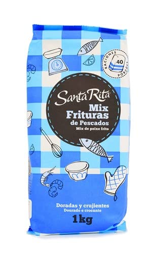 Santa Rita - Mixmehl zum Braten und knusprigem Fisch - 1 kg Behälter vorbereitet von Santa Rita