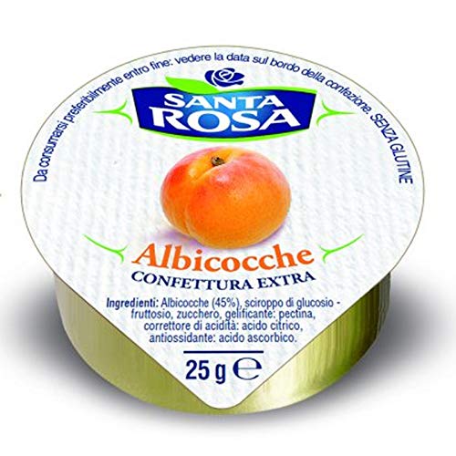 30 x Extra-Zucker-Konfektschachteln für Albikose Sandelrosa, 25 g, Aluminium, Marmelade von Santa Rosa