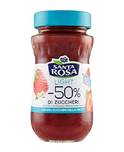 6x Santa Rosa Light Fragole Erdbeeren Marmelade Konfitüre -50% Zucker 260g von Santa Rosa