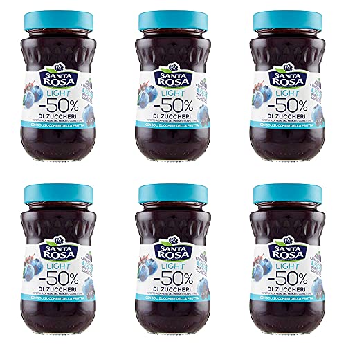6x Santa Rosa Light Heidelbeeren & Holunder Marmelade Konfitüre -50% Zucker 260g 6x Santa Rosa Light Heidelbeeren & Holunder Marmelade Konfitüre -50% Zucker 260g von Santa Rosa