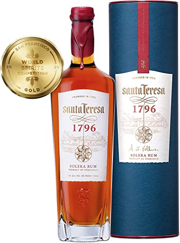 Santa Teresa 1796 Solera Rum, Goldmedalliengewinner San Francisco World Spirit Competition, (1 x 0,7 l) von Santa Teresa